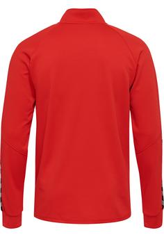 Rückansicht von hummel hmlAUTHENTIC KIDS POLY ZIP JACKET Funktionssweatshirt Kinder TRUE RED