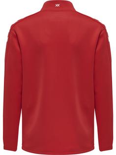 Rückansicht von hummel hmlCORE XK POLY ZIP SWEAT KIDS Funktionssweatshirt Kinder TRUE RED