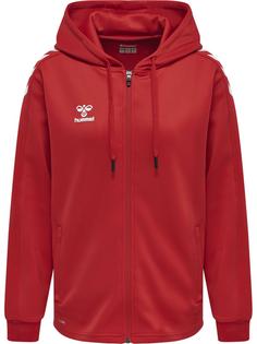 hummel hmlCORE XK POLY ZIP HOOD SWEAT WOMA Funktionssweatshirt Damen TRUE RED