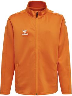 hummel hmlCORE XK POLY ZIP SWEAT KIDS Funktionssweatshirt Kinder ORANGE TIGER