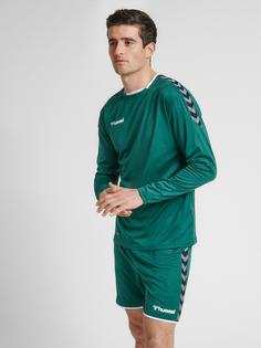 Rückansicht von hummel hmlAUTHENTIC POLY JERSEY L/S Funktionsshirt Herren EVERGREEN