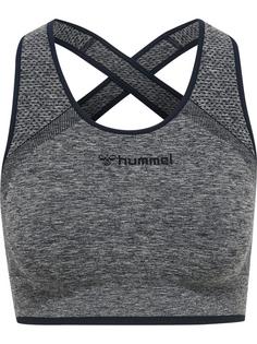 hummel hmlMT UNA SEAMLESS SPORTS TOP Sport-BH Damen BLUE NIGHTS MELANGE