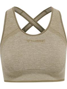 hummel hmlMT UNA SEAMLESS SPORTS TOP Sport-BH Damen VETIVER MELANGE