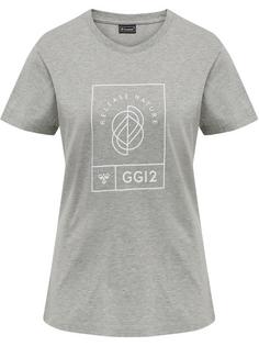 hummel hmlGG12 T-SHIRT S/S WOMAN Funktionsshirt Damen GREY MELANGE