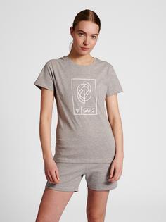 Rückansicht von hummel hmlGG12 T-SHIRT S/S WOMAN Funktionsshirt Damen GREY MELANGE