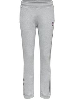hummel hmlLGC YOKO REGULAR PANTS Hose Damen LIGHT GREY MELANGE