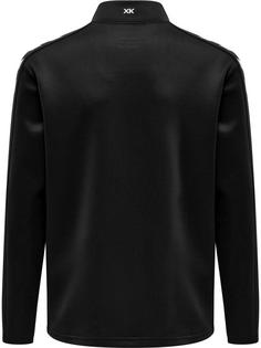 Rückansicht von hummel hmlCORE XK POLY ZIP SWEAT KIDS Funktionssweatshirt Kinder BLACK/BLACK