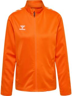 hummel hmlCORE XK POLY ZIP SWEAT WOMAN Funktionssweatshirt Damen ORANGE TIGER