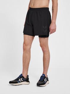 Rückansicht von hummel hmlMT FORCE 2 IN 1 SHORTS Funktionsshorts Herren BLACK