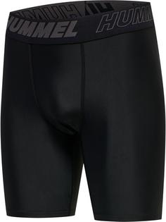 Rückansicht von hummel hmlTE TOPAZ 2-PACK TIGHT SHORTS Funktionsshorts Herren BLACK/BLACK