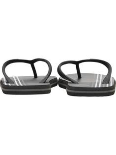 Rückansicht von hummel MULTI STRIPE FLIP FLOP Zehentrenner Damen BLACK