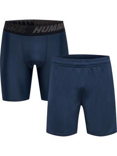 hummel hmlTE TOPAZ 2-PACK SHORTS SET Funktionsshorts Herren INSIGNIA BLUE/INSIGNIA BLUE