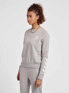 Rückansicht von hummel hmlNONI 2.0 SWEATSHIRT Sweatshirt Damen GREY MELANGE