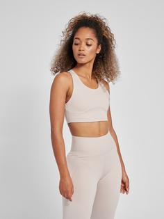 Rückansicht von hummel hmlMT GRACE SPORTS BRA Funktionstop Damen CHATEAU GRAY