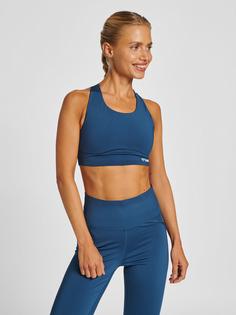 Rückansicht von hummel hmlMT GRACE SPORTS BRA Funktionstop Damen INSIGNIA BLUE