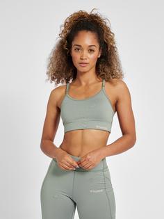 Rückansicht von hummel hmlMT CHIPO PADDED SPORTS BRA Funktionstop Damen LILY PAD
