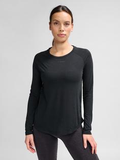 Rückansicht von hummel hmlMT VANJA T-SHIRT L/S Funktionsshirt Damen BLACK
