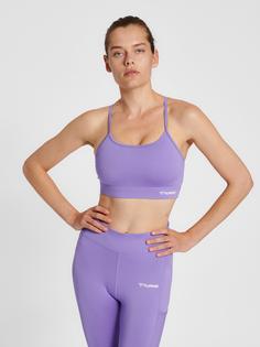 Rückansicht von hummel hmlMT CHIPO PADDED SPORTS BRA Funktionstop Damen PAISLEY PURPLE