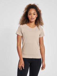 Rückansicht von hummel hmlMT FLOW SEAMLESS T-SHIRT Funktionsshirt Damen CHATEAU GRAY