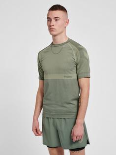 Rückansicht von hummel hmlMT UNIT SEAMLESS T-SHIRT Funktionsshirt Herren LAUREL WREATH/LILY PAD