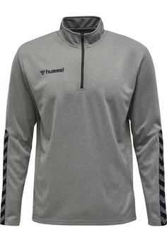 hummel hmlAUTHENTIC HALF ZIP SWEATSHIRT Funktionssweatshirt Herren GREY MELANGE