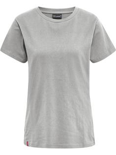 hummel hmlRED HEAVY T-SHIRT S/S WOMAN Funktionsshirt Damen GREY MELANGE