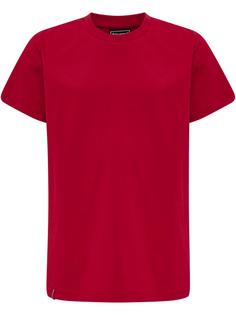 hummel hmlRED BASIC T-SHIRT S/S KIDS Funktionsshirt Kinder TANGO RED
