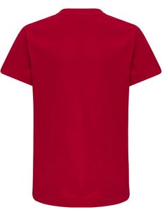 Rückansicht von hummel hmlRED BASIC T-SHIRT S/S KIDS Funktionsshirt Kinder TANGO RED