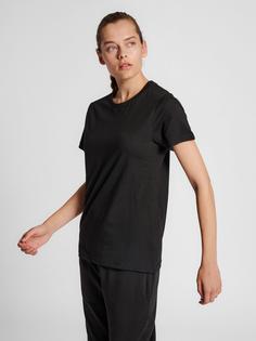 Rückansicht von hummel hmlRED BASIC T-SHIRT S/S WOMAN Funktionsshirt Damen BLACK
