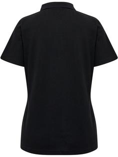 Rückansicht von hummel hmlRED STRETCH POLO WOMAN Poloshirt Damen BLACK
