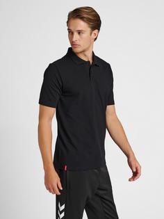 Rückansicht von hummel hmlRED STRETCH POLO Poloshirt Herren BLACK