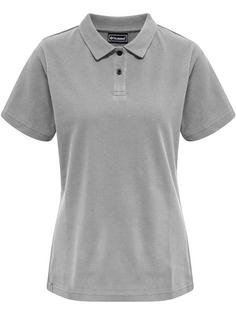 hummel hmlRED STRETCH POLO WOMAN Poloshirt Damen GREY MELANGE