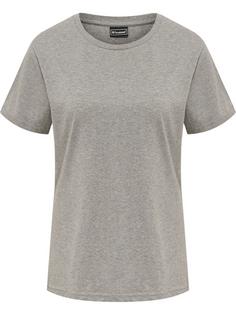 hummel hmlRED BASIC T-SHIRT S/S WOMAN Funktionsshirt Damen GREY MELANGE