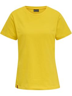 hummel hmlRED HEAVY T-SHIRT S/S WOMAN Funktionsshirt Damen EMPIRE YELLOW