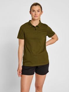 Rückansicht von hummel hmlRED CLASSIC POLO WOMAN Funktionsshirt Damen DARK OLIVE