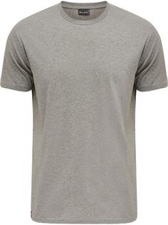 hummel hmlRED BASIC T-SHIRT S/S Funktionsshirt Herren GREY MELANGE