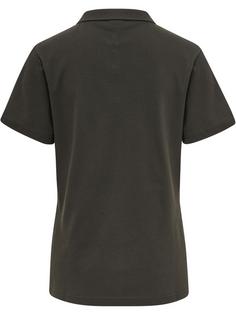Rückansicht von hummel hmlRED STRETCH POLO WOMAN Poloshirt Damen RAVEN