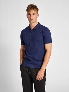 Rückansicht von hummel hmlRED STRETCH POLO Poloshirt Herren MARINE