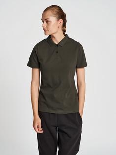 Rückansicht von hummel hmlRED CLASSIC POLO WOMAN Funktionsshirt Damen RAVEN