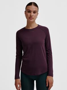 Rückansicht von hummel hmlMT VANJA T-SHIRT L/S Funktionsshirt Damen PLUM PERFECT
