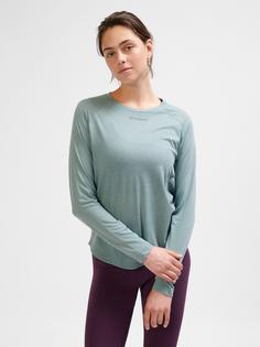 Rückansicht von hummel hmlMT VANJA T-SHIRT L/S Funktionsshirt Damen CHINOIS GREEN
