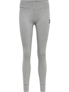 hummel hmlMOVE GRID COTTON TIGHTS Tights Damen GREY MELANGE