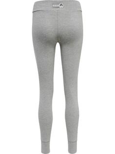 Rückansicht von hummel hmlMOVE GRID COTTON TIGHTS Tights Damen GREY MELANGE