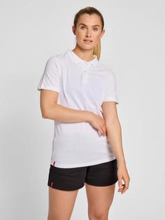 Rückansicht von hummel hmlRED CLASSIC POLO WOMAN Funktionsshirt Damen WHITE