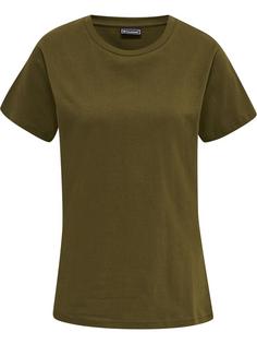 hummel hmlRED BASIC T-SHIRT S/S WOMAN Funktionsshirt Damen DARK OLIVE
