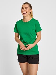 Rückansicht von hummel hmlRED HEAVY T-SHIRT S/S WOMAN Funktionsshirt Damen JOLLY GREEN