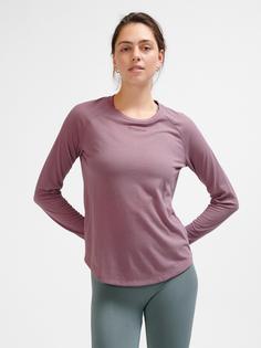 Rückansicht von hummel hmlMT VANJA T-SHIRT L/S Funktionsshirt Damen GRAPE SHAKE