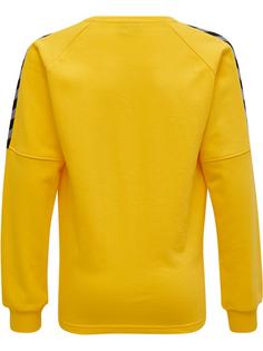Rückansicht von hummel hmlAUTHENTIC KIDS TRAINING SWEAT Funktionssweatshirt Kinder SPORTS YELLOW