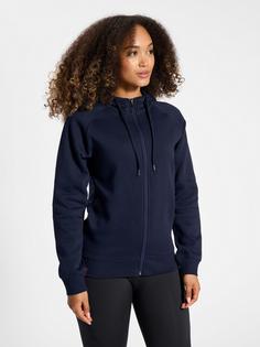 Rückansicht von hummel hmlRED CLASSIC ZIP HOODIE WOMAN Hoodie Damen MARINE