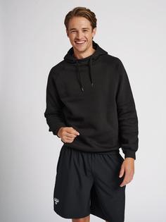 Rückansicht von hummel hmlRED HEAVY HOODIE Hoodie Herren BLACK